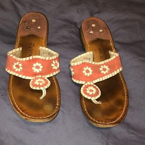 Pink Suede Jack Rogers